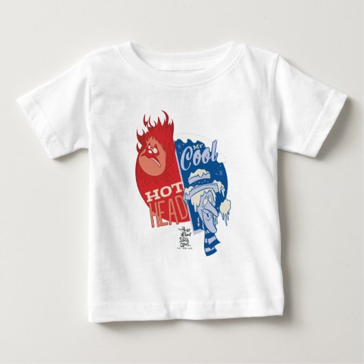 T-shirt Pour Bébé Heat Miser Hot Head & Snow Miser M. Cool (Devant)