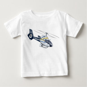 T-shirt Pour Bébé Hélicoptère de dessin
