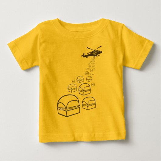 T-shirt Pour Bébé Hélicoptère de Krystal (Devant)