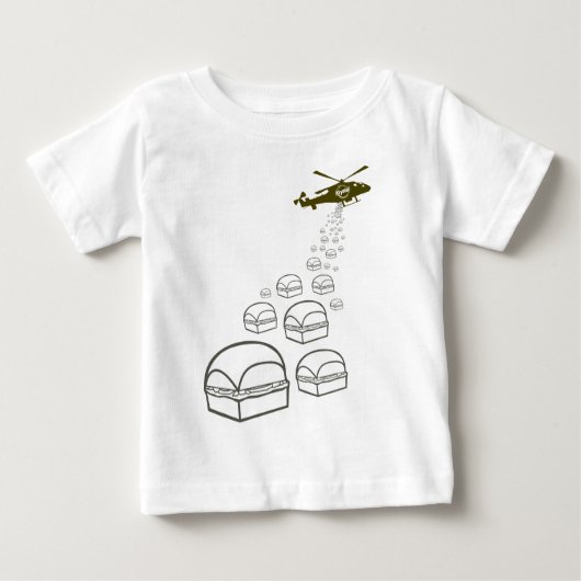T-shirt Pour Bébé Hélicoptère de Krystal (Devant)