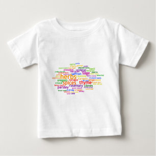 T-shirt Pour Bébé Herbes et épices Wordle