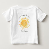 T-shirt Pour Bébé Here Comes The Son (Dos)