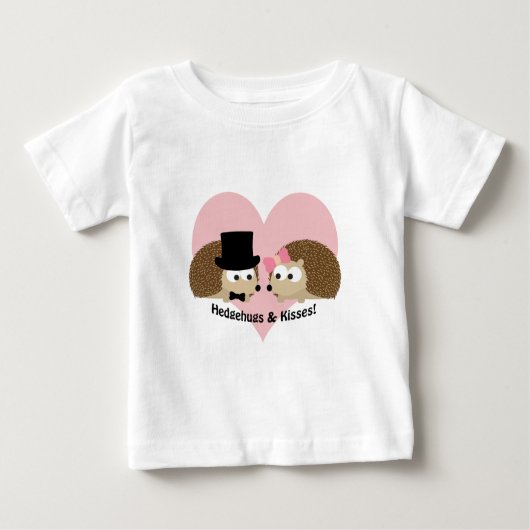T-shirt Pour Bébé Hérisson et baisers Hérisson (Devant)
