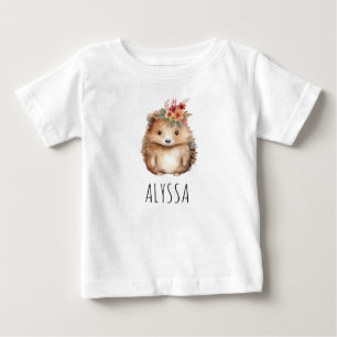 T-shirt Pour Bébé Hérisson Féminin Personnalisé