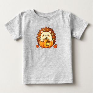 T-shirt Pour Bébé Hérisson mignon d'automne