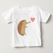 T-shirt Pour Bébé Hérisson Valentine (Devant)