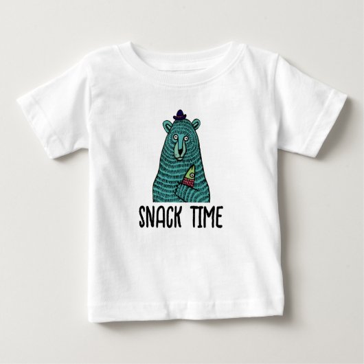 T-shirt Pour Bébé Heure de la collation (Devant)