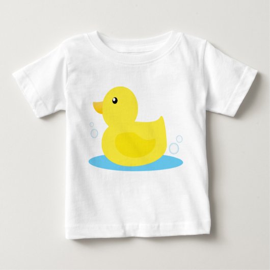T-shirt Pour Bébé Heure du bain Canard jaune (Devant)