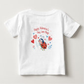 T-shirt Pour Bébé Heureuse Sainte-Valentin, Amour Bug ! (Dos)