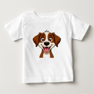 T-shirt Pour Bébé Heureux chiot pour les amoureux de chiens et les p