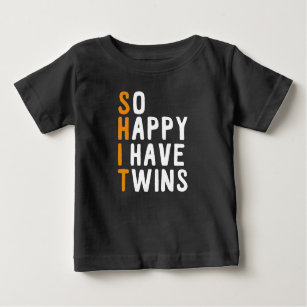 T-shirt Pour Bébé Heureux d'avoir des jumeaux