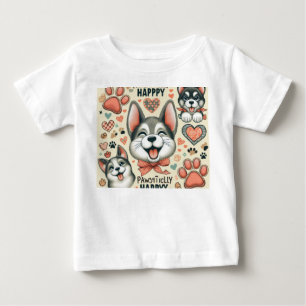 T-shirt Pour Bébé Heureux de manière puissante