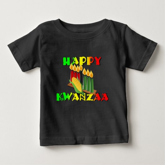 T-SHIRT POUR BÉBÉ HEUREUX KWANZAA (Devant)