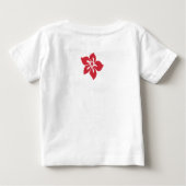 T-shirt Pour Bébé Hibiscus du coucher du soleil Tee hawaïenne (Dos)