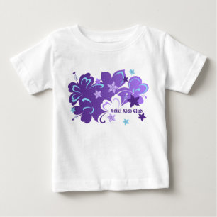 T-shirt Pour Bébé Hibiscus papillon Hibiscus hawaïen et papillon