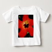 T-shirt Pour Bébé Hibiscus rouge (Devant)