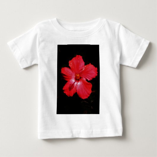 T-shirt Pour Bébé Hibiscus rouge (Devant)