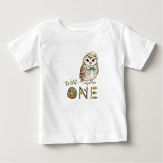 T-shirt Pour Bébé Hibou Chemise de bébé pour premier anniversaire aq