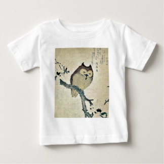 T-shirt Pour Bébé Hibou et magnolia Ukiyoe