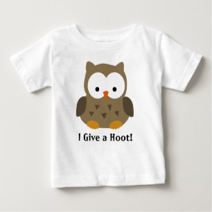 T-shirt Pour Bébé Hibou mignon de bébé personnalisé