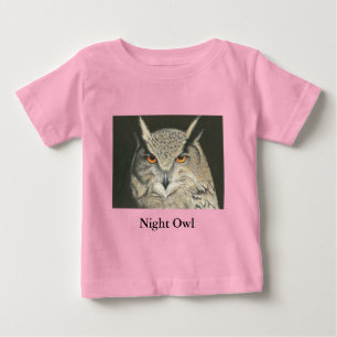 T-shirt Pour Bébé Hibou nocturne