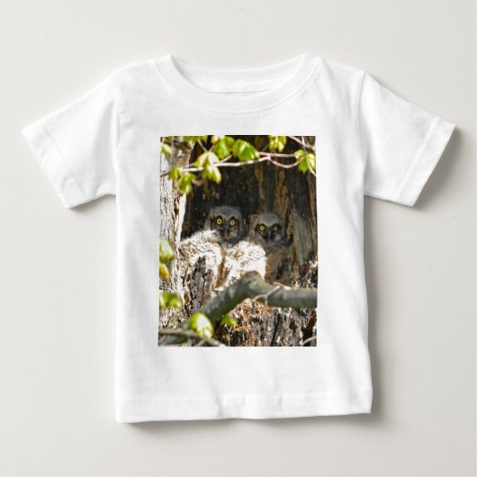 T-shirt Pour Bébé Hiboux de bébé (Devant)