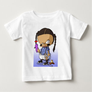 T-shirt Pour Bébé Hip hop Gangsta de bébé