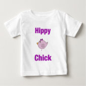 T-shirt Pour Bébé Hippy Chick - Bébé (Devant)