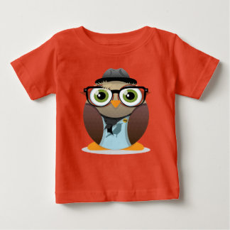 T-shirt Pour Bébé Hipster Owl petite impression