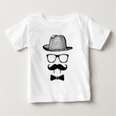 T-shirt Pour Bébé Hipster Vampire Gentleman (Devant)
