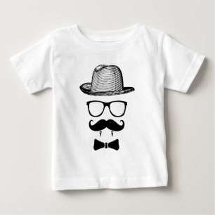 T-shirt Pour Bébé Hipster Vampire Gentleman