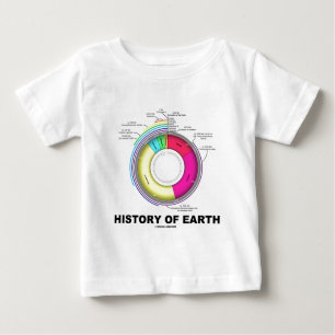 T-shirt Pour Bébé Histoire de la terre (temps géologique)