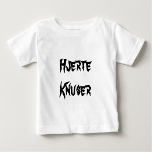 T-shirt Pour Bébé Hjerteknuser, briseur de coeur en norvégien