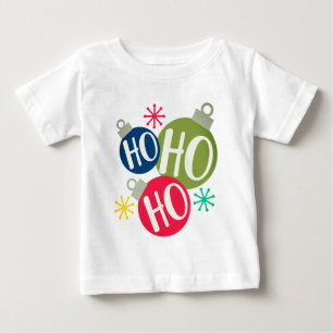 T-shirt Pour Bébé Ho Ho Festive Noël Noël Noël Famille Correspondanc