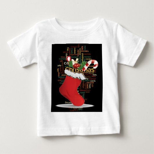 T-shirt Pour Bébé HoHo ! Merry Christmas TOXITS et Happy New Year (Devant)