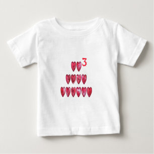 T-shirt Pour Bébé Hohoho Hearts Père Noël Cool