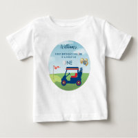 Hole In One Boy Golf Par tee 1er Anniversaire