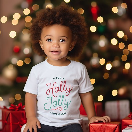 T-shirt Pour Bébé Holly Jolly Christmas