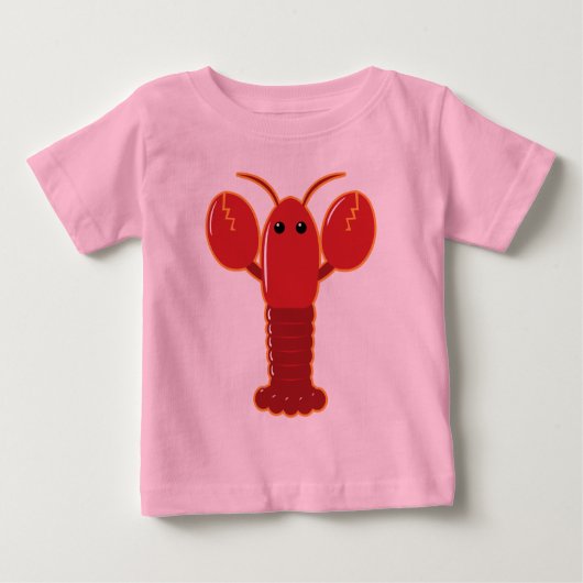 T-shirt Pour Bébé Homard mignon (Devant)