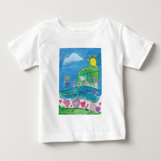 T-shirt Pour Bébé Home is Where the Heart Is - KidsArt pour CHOC (Devant)