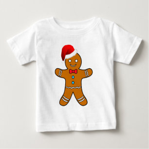 T-shirt Pour Bébé homme en pain d'épices à noël