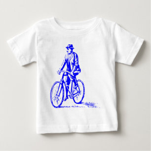 T-shirt Pour Bébé Homme en vélo - Bleu