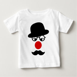 T-shirt Pour Bébé Homme moustache avec nez Casquette et clown