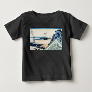 T-shirt Pour Bébé Honganji Temple Vista du Mont Fuji Bois japonais