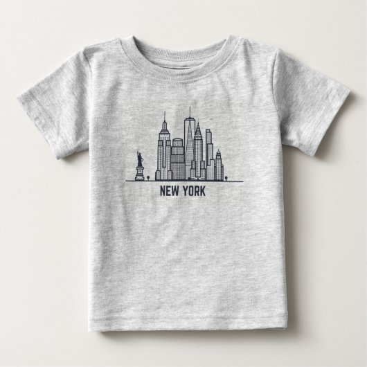 T-shirt Pour Bébé Horizon de New York City (Devant)