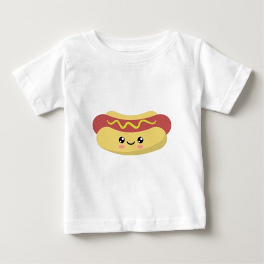 T-shirt Pour Bébé Hotdog (Devant)