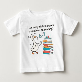 T-shirt Pour Bébé How Many Nights a Week Should You Be Reading 6-7