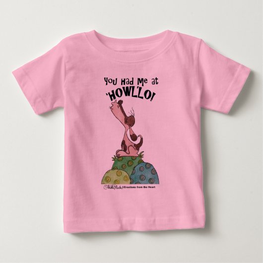 T-shirt Pour Bébé Howler Dog (Devant)