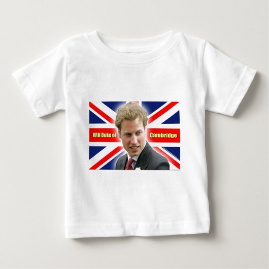 T-shirt Pour Bébé HRH Duke de Cambridge - Stunning ! (Devant)