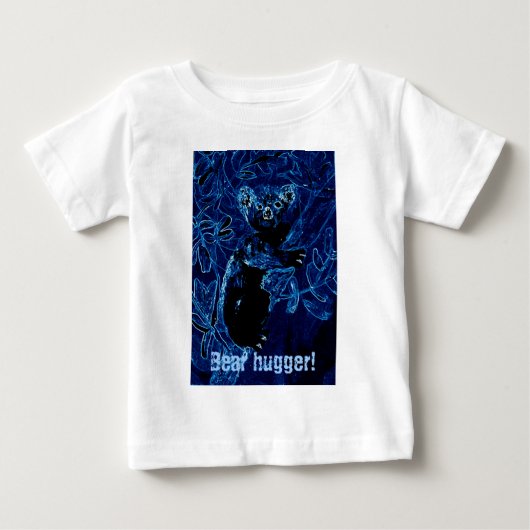 T-shirt Pour Bébé Hug d'ours Blue Koala (Devant)